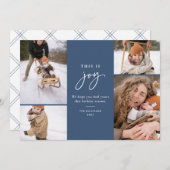 Joy Blueミニマル数々のリスト シーズンカード (正面/裏面)