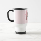 JOY Blush Pink Modern Christmas | Personalized  トラベルマグ (左)