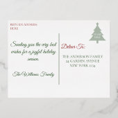 JOY Botanical Foil Holiday Post Card 箔シーズンポストカード (裏面)