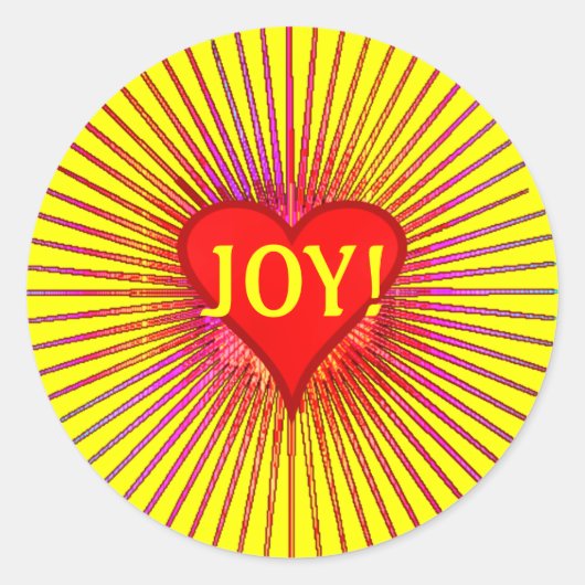 JOY BURSTスタンプ ラウンドシール (正面)