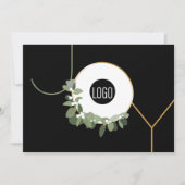 Joy BusinessロゴHappy Holidays No photo Holiday シーズンカード (正面)