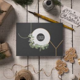 Joy BusinessロゴHappy Holidays No photo Holiday シーズンカード