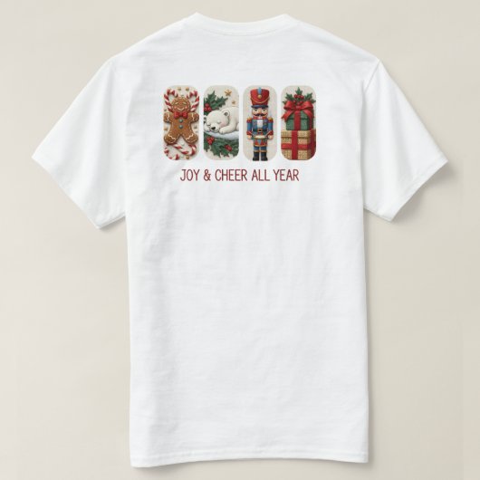 Joy & Cheer All Year Tシャツ (デザイン裏面)