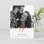 Joy Christ is 生まれ Photo  Christmas Holiday Card シーズンカード (スタンド正面)