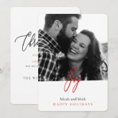 Joy Christ is 生まれ Photo  Christmas Holiday Card シーズンカード (正面/裏面)