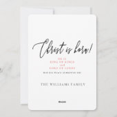 Joy Christ is 生まれ Photo  Christmas Holiday Card シーズンカード (裏面)