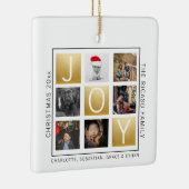 Joy Christmasのパーソナライズされた写真 セラミックオーナメント (右)