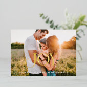 Joy Christmas写真感動的金ゴールド 箔シーズンカード (立ち正面)