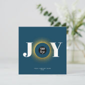 Joy Christmas Business Logo QRコード企業の シーズンカード (スタンド正面)
