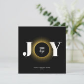 Joy Christmas Business Logo QRコード企業の シーズンカード (スタンド正面)