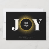 Joy Christmas Business Logo QRコード企業の シーズンカード (正面)