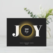 Joy Christmas Business Logo QRコード企業の シーズンカード (スタンド正面)