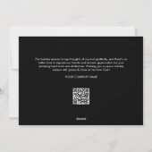 Joy Christmas Business Logo QRコード企業の シーズンカード (裏面)