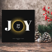 Joy Christmas Business Logo QRコード企業の シーズンカード