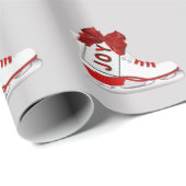 Joy Christmas Ice Skatesパッケージギフトプレゼント ラッピングペーパー (ロールコーナー)