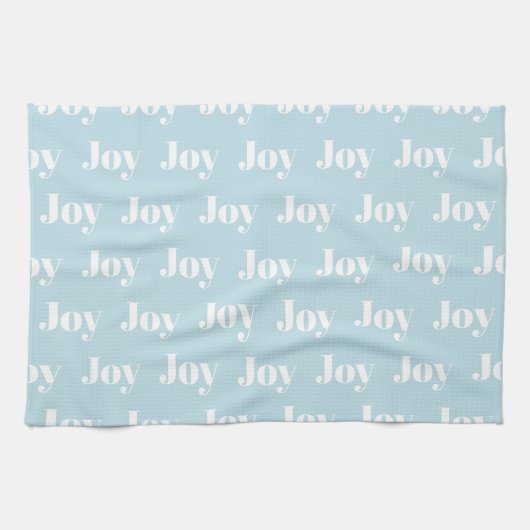 Joy Christmas Kitchen Towels Blue キッチンタオル (横)