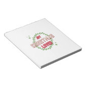 Joy Christmas Lover ノートパッド (アングル)