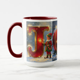 JOY Christmas Mug – 15 oz Festive Mug マグカップ