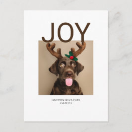Joy Christmas Photo （ポストカードを戻す） ポストカード