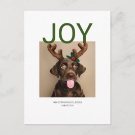Joy Christmas Photo （ポストカードを戻す） ポストカード