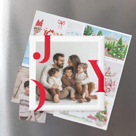 JOY Christmas Photo | Personalized Holiday マグネット