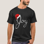 Joy Christmas Santa Hat Christmas Joy   Tシャツ (正面)