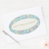 Joy Comes in Waves – Boho Beach Oval Sticker Set 楕円形シール (封筒)