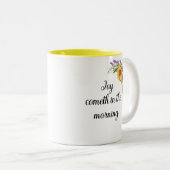 Joy Cometh in the Morning Mug ツートーンマグカップ (正面右)