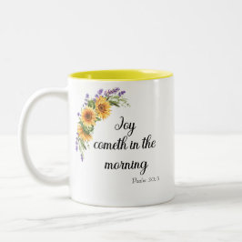 Joy Cometh in the Morning Mug ツートーンマグカップ