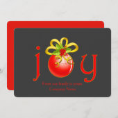 Joy Company Christmas Greeting Card シーズンカード (正面/裏面)