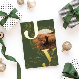 Joy Concentric Circlesのリプルモダン写真 箔シーズンカード