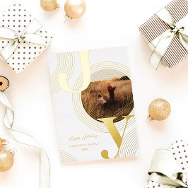 Joy Concentric Circlesのリプルモダン写真 箔シーズンカード