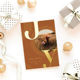 Joy Concentric Circlesのリプルモダン写真 箔シーズンカード