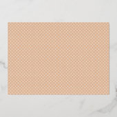 Joy Cozy Plaid and Gold 2 Family Photo Flat 箔シーズンカード (裏面)