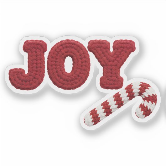 Joy Crochet Christmas  シール (正面)