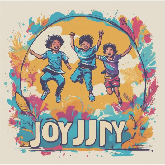 Joy Custom-Cut Vinyl Sticker シール (正面)