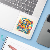 Joy Custom-Cut Vinyl Sticker シール (ノートパソコンとiPhone)