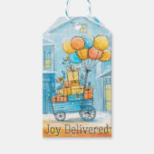 Joy Delivered 冬のホリデーギフトタグ ギフトタグ (正面)