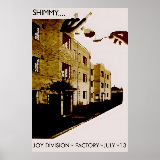 Joy Division 1979 Factory concert Poster Print 1 ポスター (正面)
