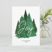 Joy Evergreen Christmas | 冬の常緑樹もみの木 シーズンカード (スタンド正面)