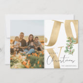 Joy Family Photo Merry Chrimas シーズンカード (正面)