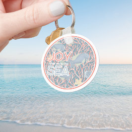 Joy Finds Me By The Sea – Boho Beach キーホルダー