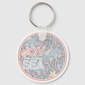 Joy Finds Me By The Sea – Boho Beach  キーホルダー (正面)