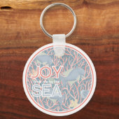 Joy Finds Me By The Sea – Boho Beach  キーホルダー (正面)