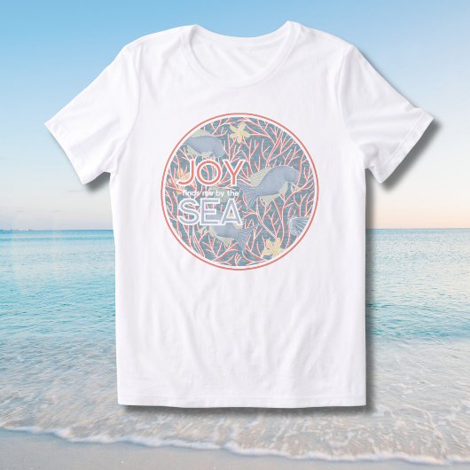 Joy Finds Me By The Sea – Boho Beach  トライブレンドＴシャツ
