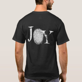 Joy Fingerprint Graphic Dark Mens Tシャツ