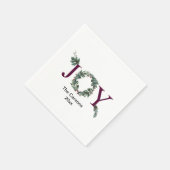 Joy for the holidays  スタンダードカクテルナプキン (角)