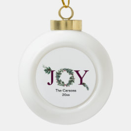 Joy for the holidays ornament  セラミックボールオーナメント