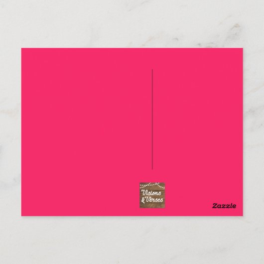 Joy God is with Usクリスマスポストカード ポストカード (裏面)