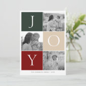 JOY Grid Photo Holiday Card シーズンカード (スタンド正面)